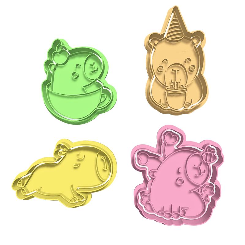Set Capibara Cookie cutter/stamp Cookie cutter