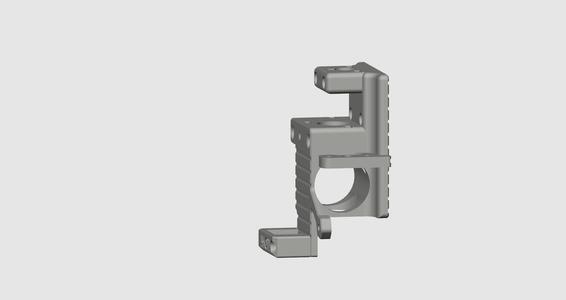 Remixed Bowden X-Carriage Mount for E3D V6 and Clone (V5?)