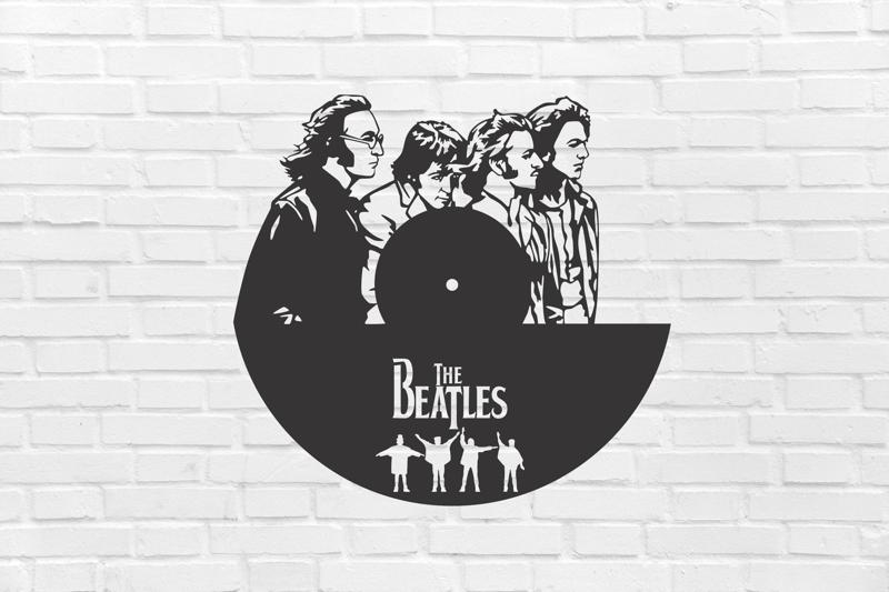 WALL CLOCK the beatles music band singer