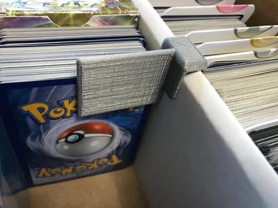 Trading card box divider