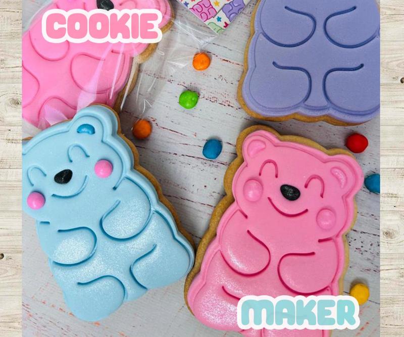 Teddy cutter for cookies and dough - Pack X3