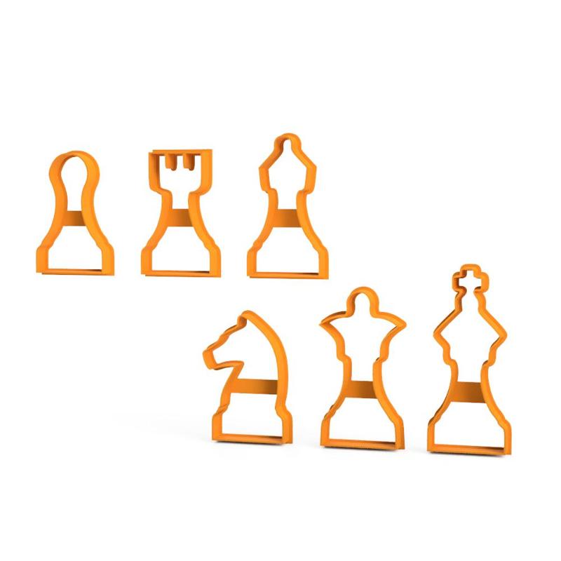 chess cookie cutter cutting