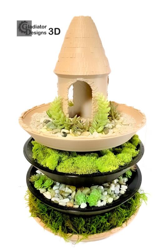 Up Cycle Spool Planter