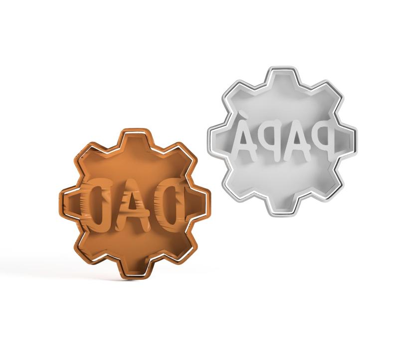 Cookie cutters Papá Dad Gear engranaje