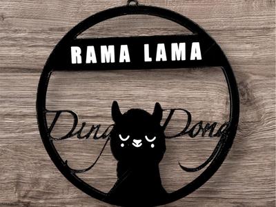 Rama Lama Ding Dong Door Sign 