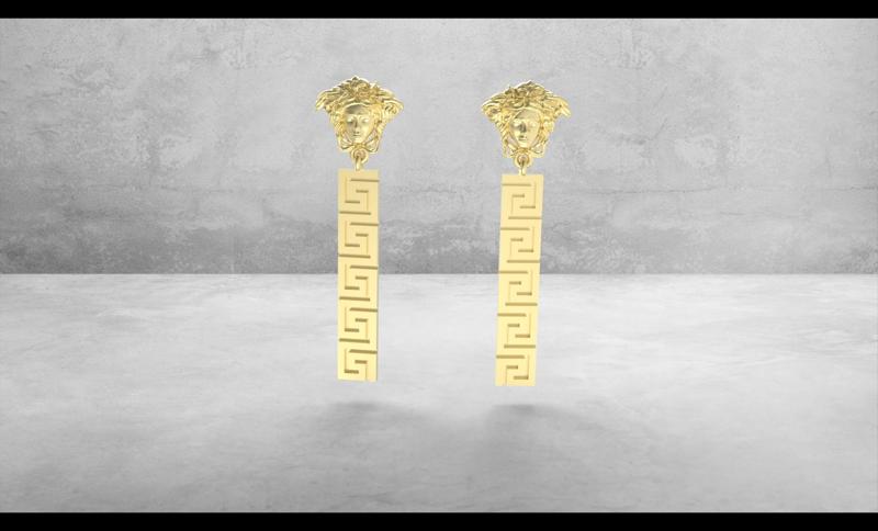 Long jellyfish earrings