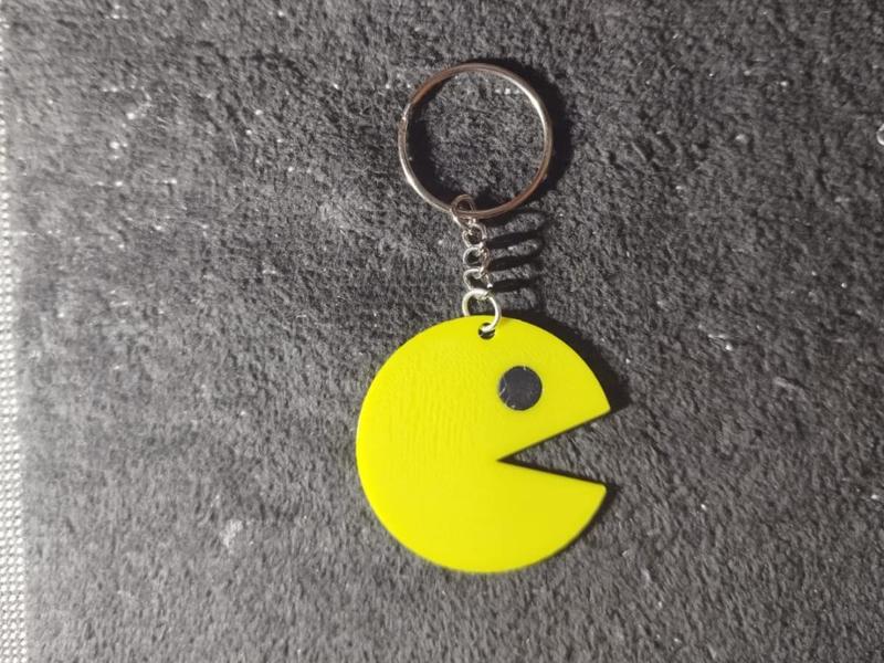 Pac-Man keychain