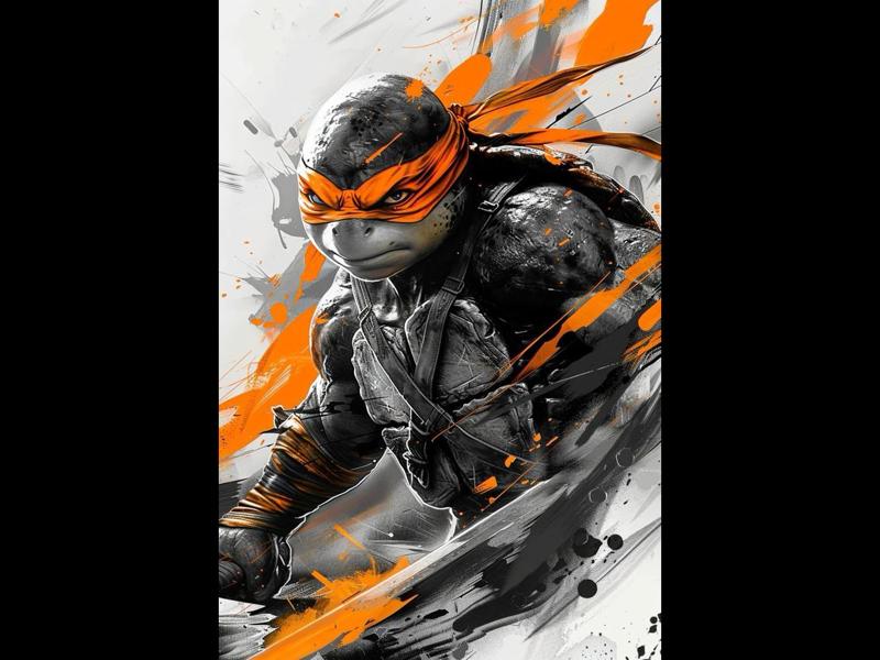 Michelangelo (Tortues Ninja) hueforge