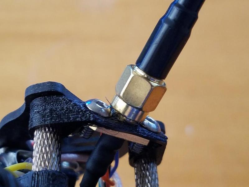 Team Black Sheep (TBS) Univy VTX Antenna / pigtail Mount for Mode 2 Ghost Frame Kit