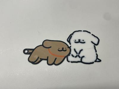 Little Gold hugs Little White