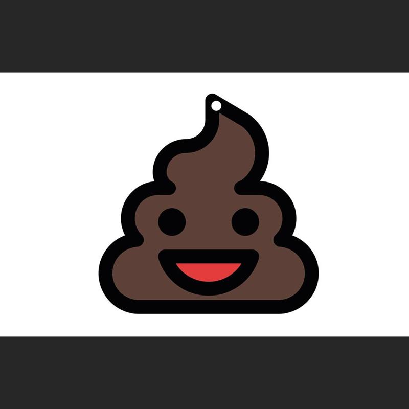 Poop emoji keychain!