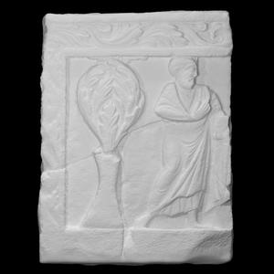 Byzantine front face fragment from a sarcophagus