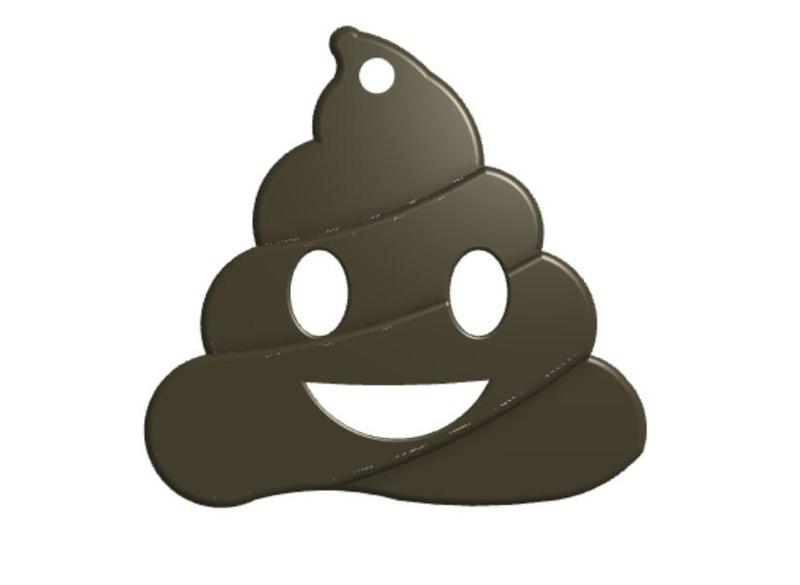 Poop emoji Keychain
