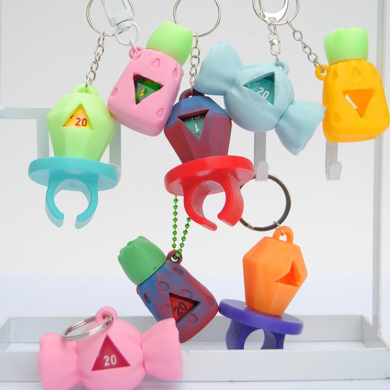 D20 Keychain set #3 - Forbidden candy