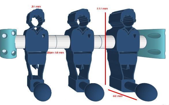 Calcio balilla coat hangers