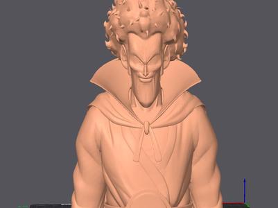 Mr Satan Bust Dragon Ball 3D Model