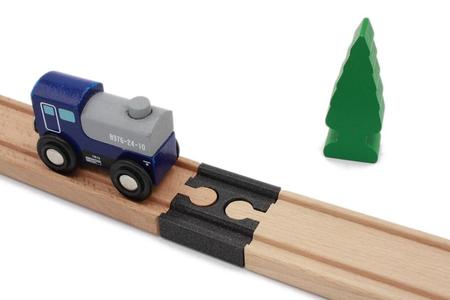 Wooden train track : Mini straight track Female Female (Brio / Ikea ...)