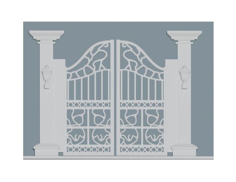 Entrance Gate 3D Model