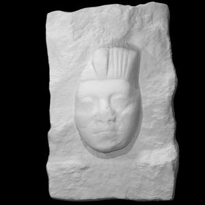 Quartzite face of a King