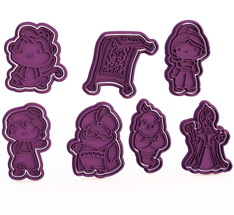 Disney Aladdin cookie cutter set of 7