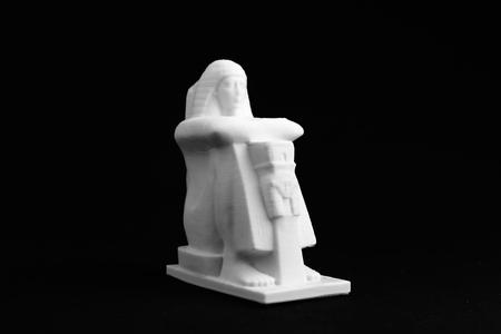 Red Granite Figure of Roy at The British Museum, London