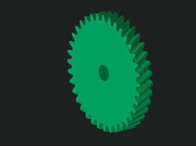 Helical Gear 36 Teeth