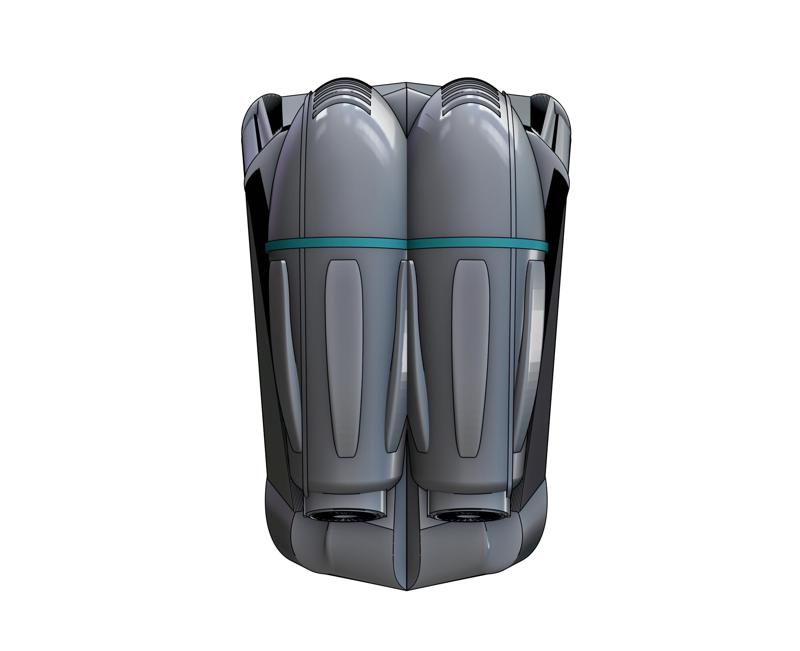 Futuristic Aerodynamic Booster