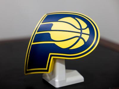 Indiana Pacers Logo Display with Stand