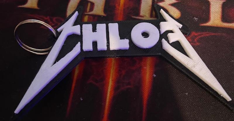 chloe metallica keychain porteclef