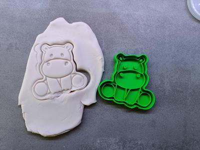 Cute Hippo cookie cutter