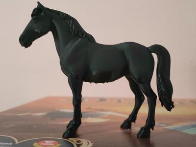 Black toy horse