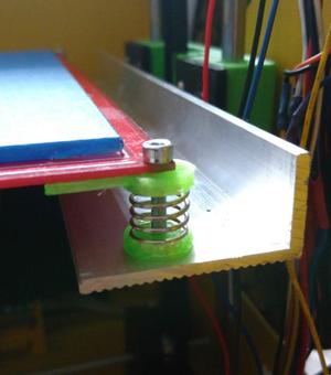 Spring bed leveling system