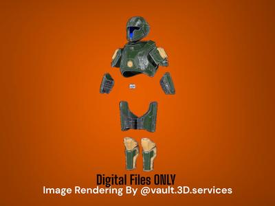 TR-117 Alpha Commander Armor and Helmet from Helldivers 2 - Digital STL File Only
