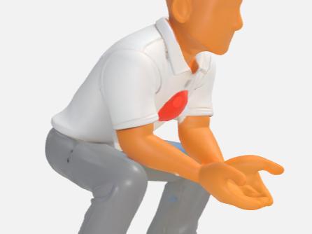 cricket fielder crouching