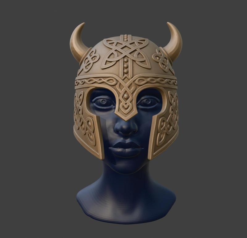Celtic Horned Helm