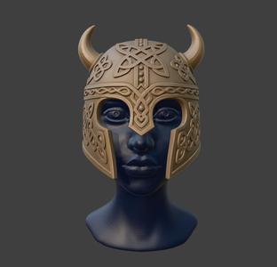 Celtic Horned Helm