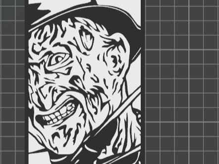 Freddy Krueger Black & White Wall Art
