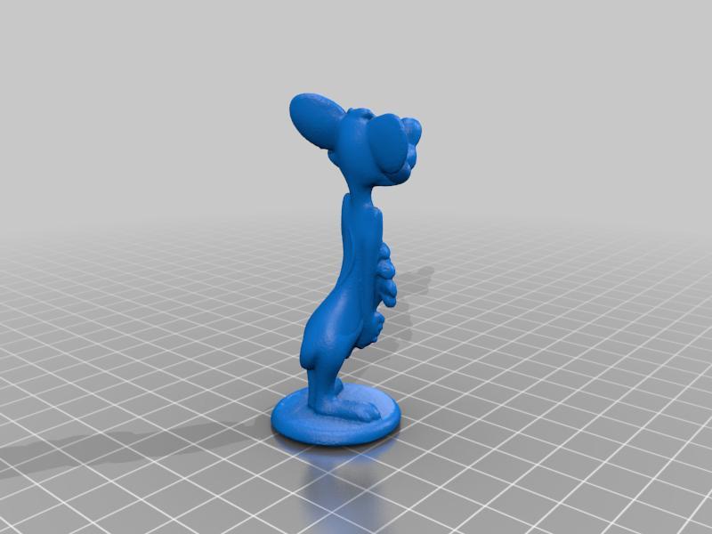 Animaniacs "Pinky" holding a bunch of flowers.