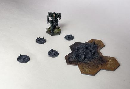 Arid Battlezone Burnt/Destroyed Trees/Forest Terrain