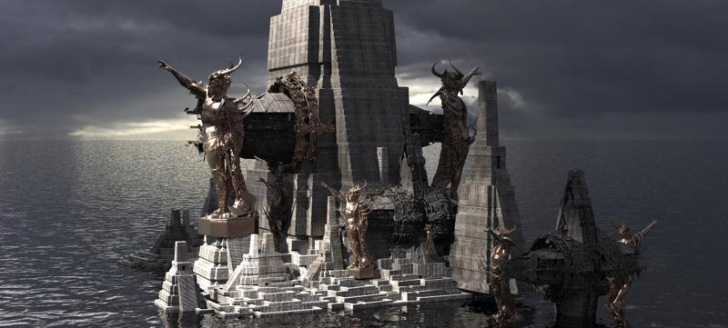 Aztec Temple Ocean City Kit bash