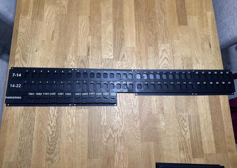 Laundry room booking board