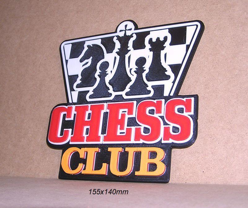 Chess, sign, chessboard, club, pieces, chess, championship, poster, logo, print3d, knight, pawn, rook, rook