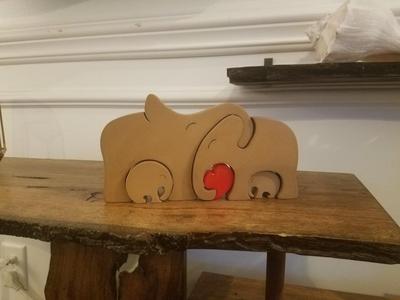 Elephant Family Puzzle