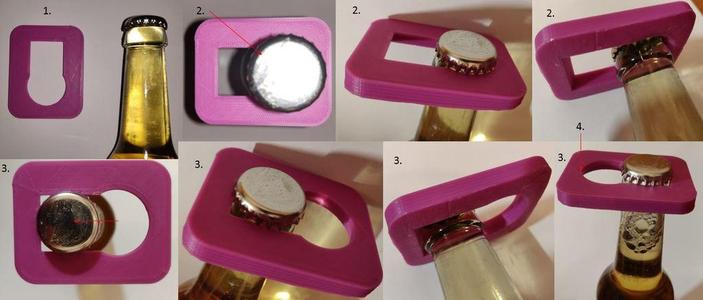 Beer bottle plop opener 