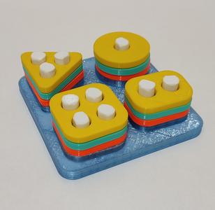 Montessori Sorting and Stacking Blocks for toddlers