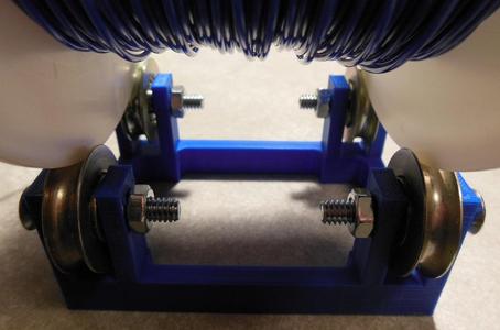 Filament Spool Holder that uses Patio Door Bearings