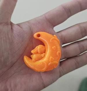 Moon Rabbit Keychain