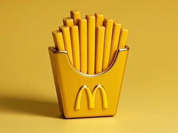 Golden fries, a crispy and luxurious new experience