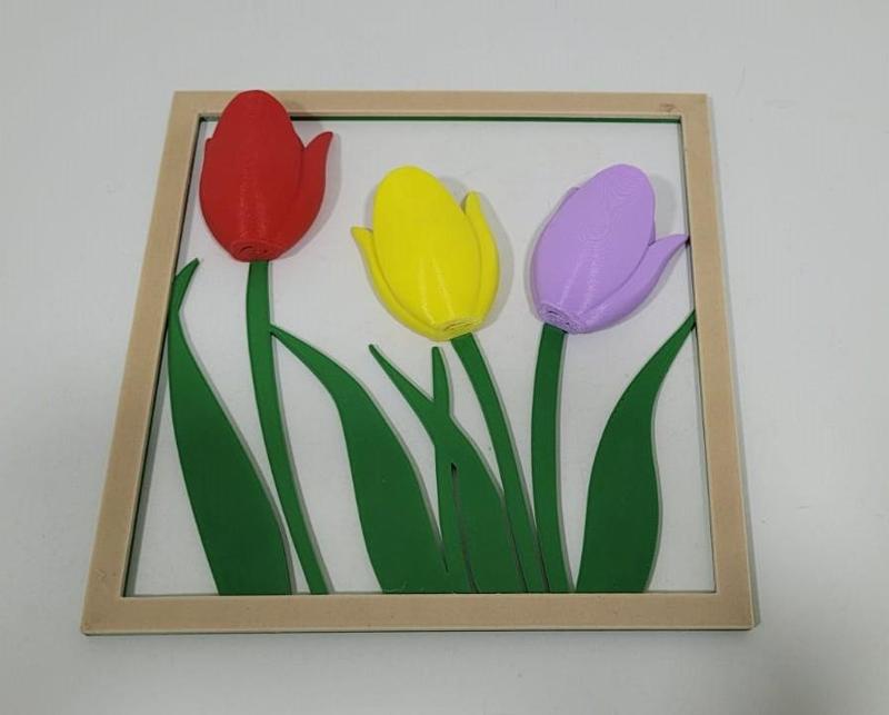 Cuadro con Tulipanes - Decoración