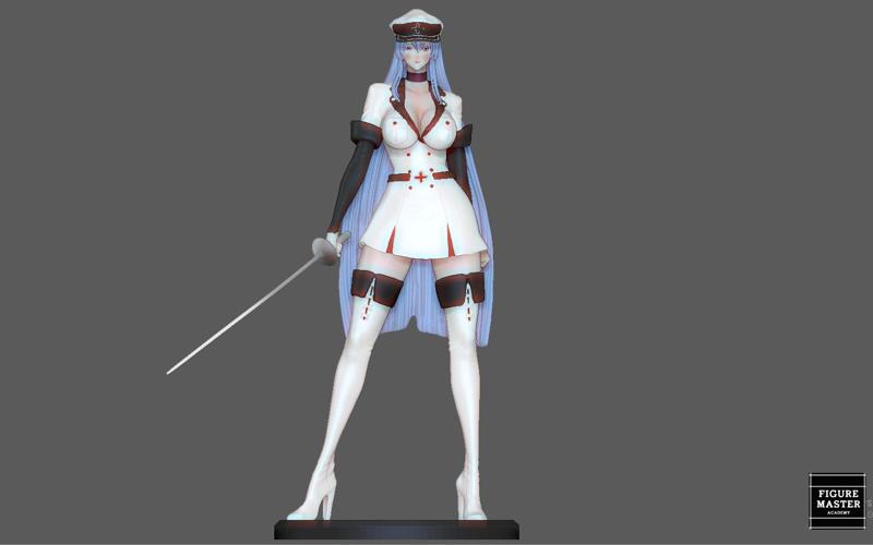 ESDEATH AKAME GA KILL ANIME SEXY GIRL CHARACTER 3D PRINT